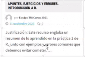 Errores justificación